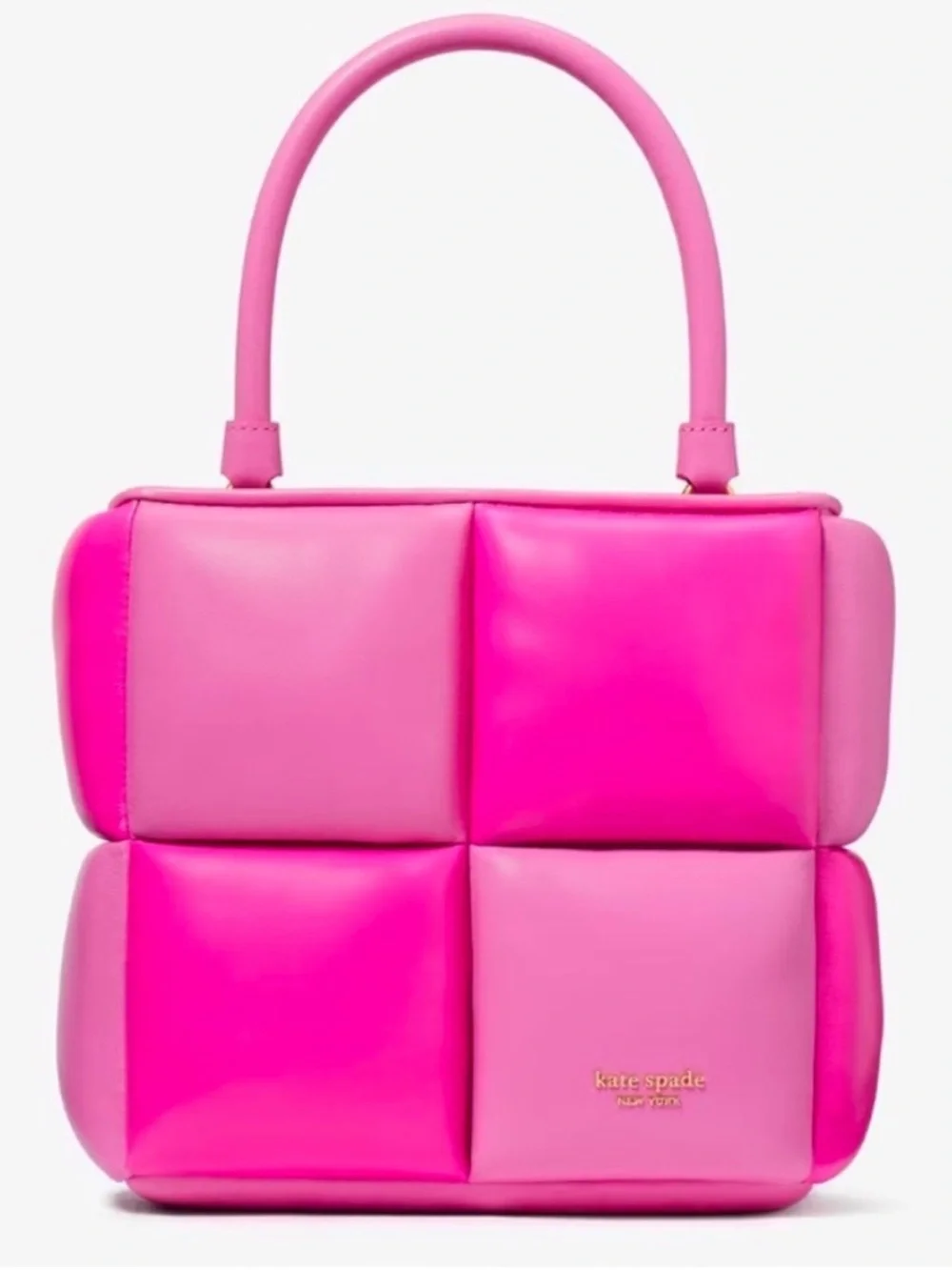 kate spade Bright Pink Woven-Block Crossbody Bag